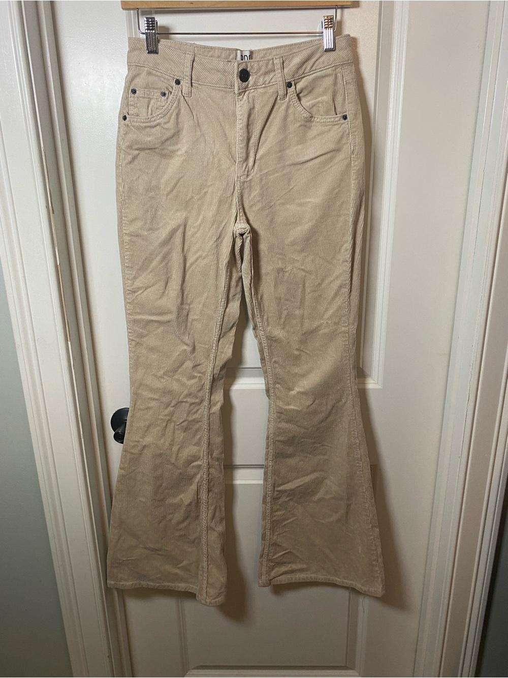 BDG Beige Corduroy Flare Jeans
